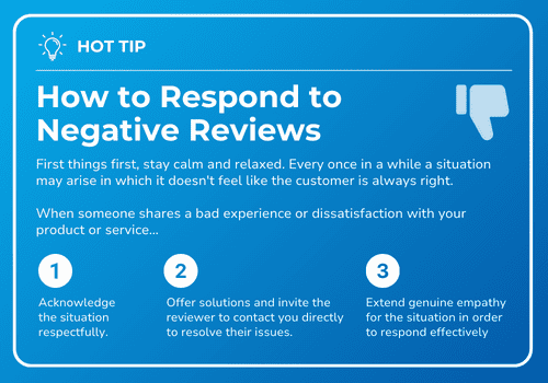 How to Respond to Negative Reviews